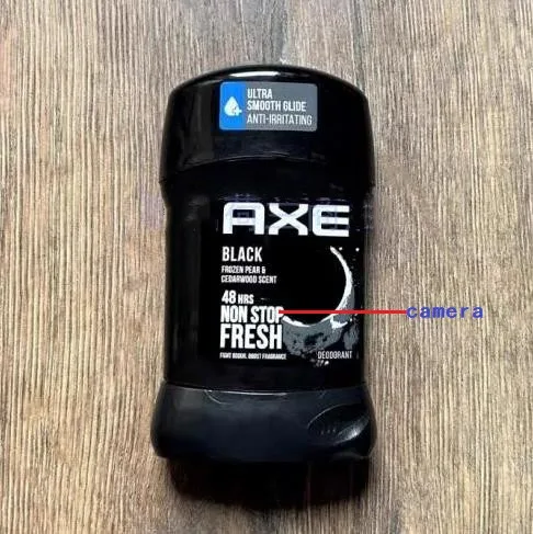 Axe Men Deodorant Stick Bottle Camera P K Hd Motion Detection